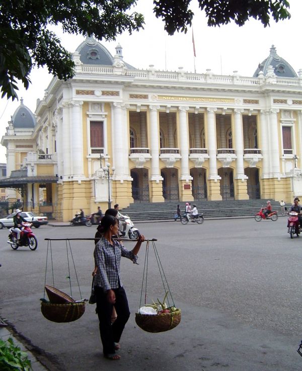Hanoi..going to the market